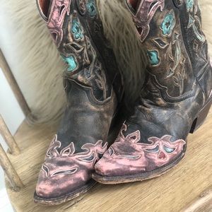 Dan Post Vintage Cowboy Boots Size 7.5